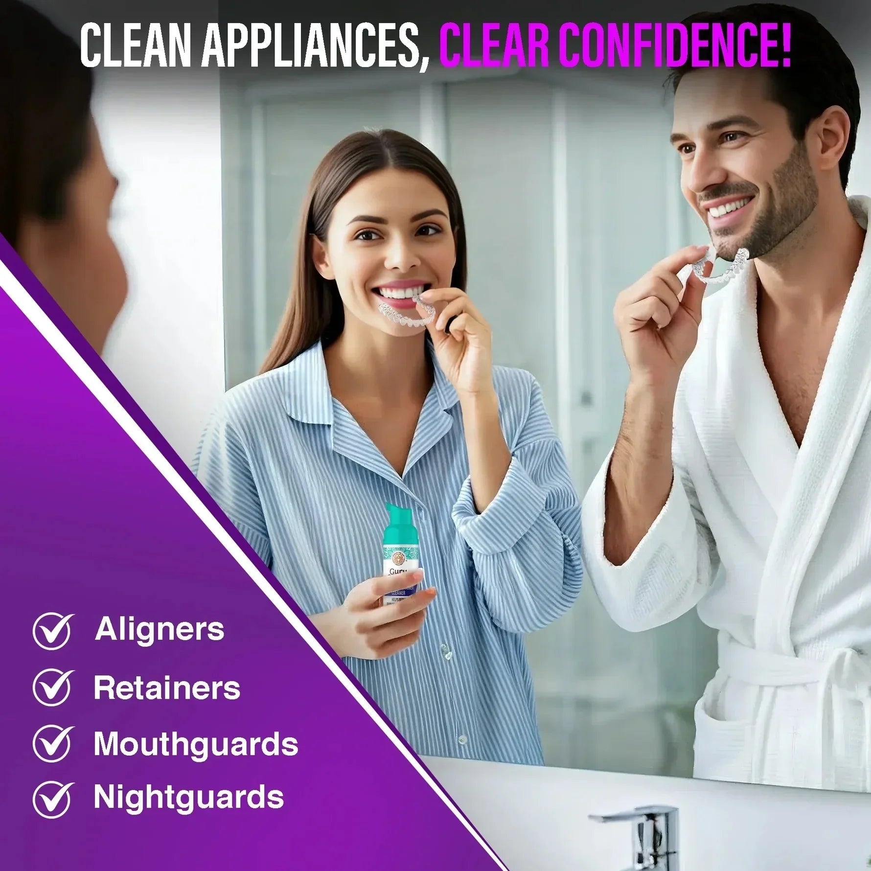ALIGNER & RETAINER CLEANING FOAM- 3.38 OZ (24/Case)