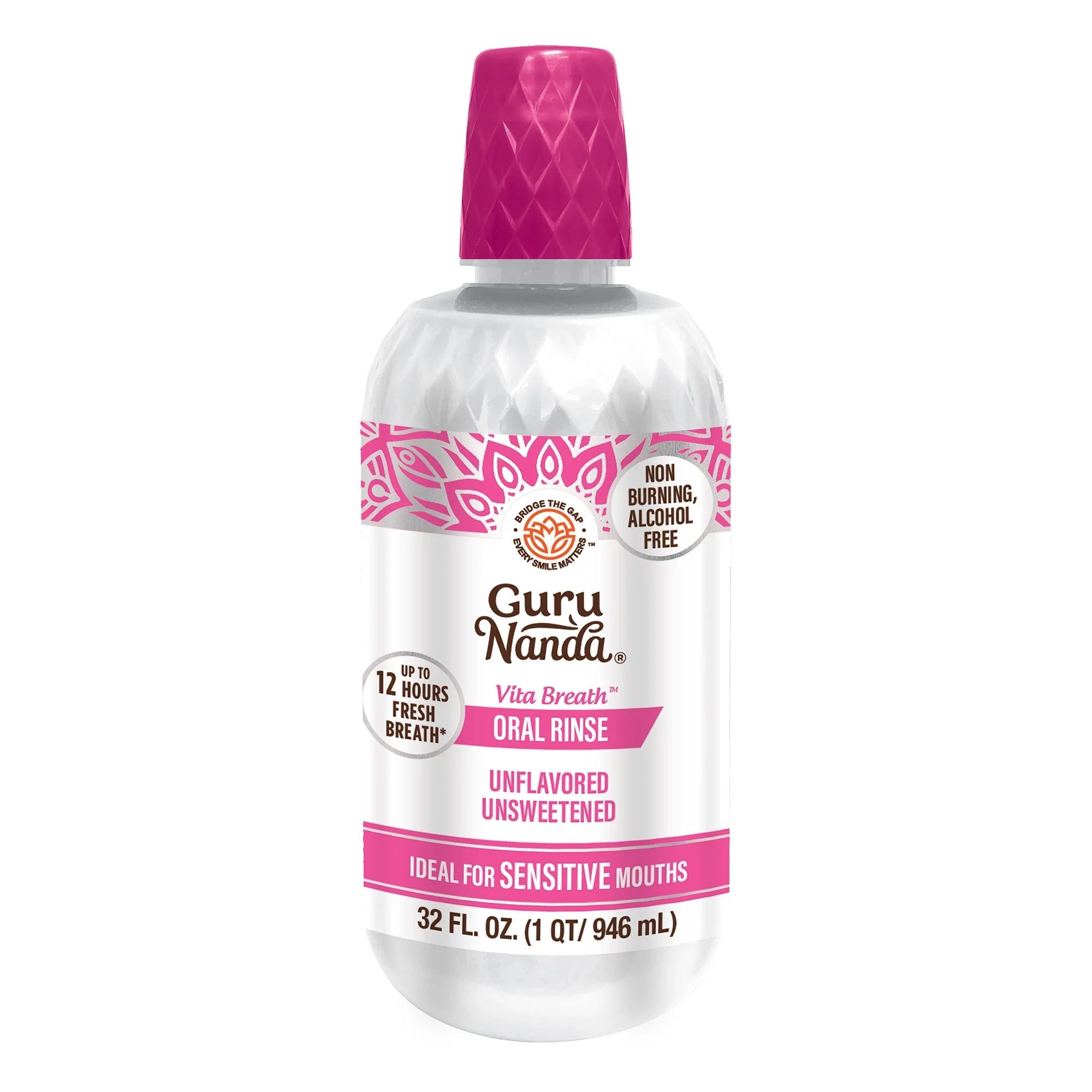 VITA BREATH, UNFLAVORED, SENSITIVE ORAL RINSE- 32 OZ (12/Case)