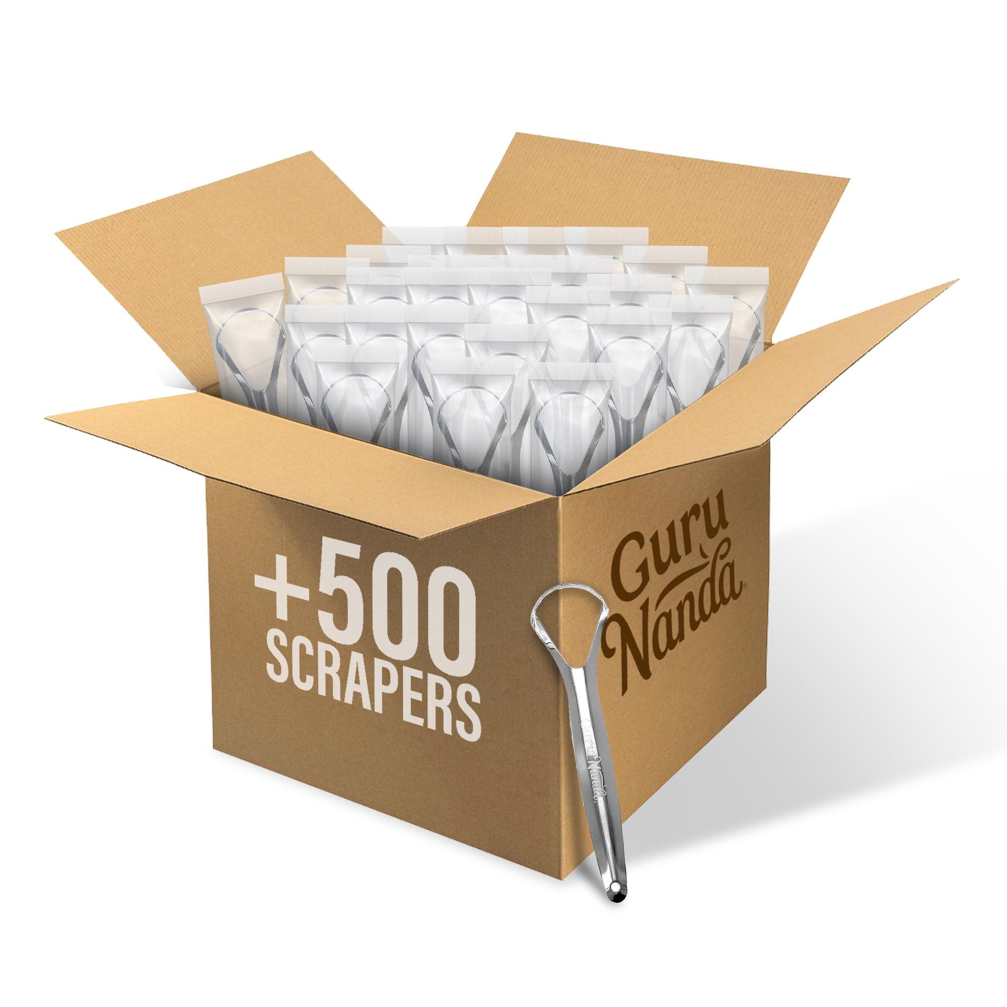 STAINLESS STEEL TONGUE SCRAPERS (500/Case)