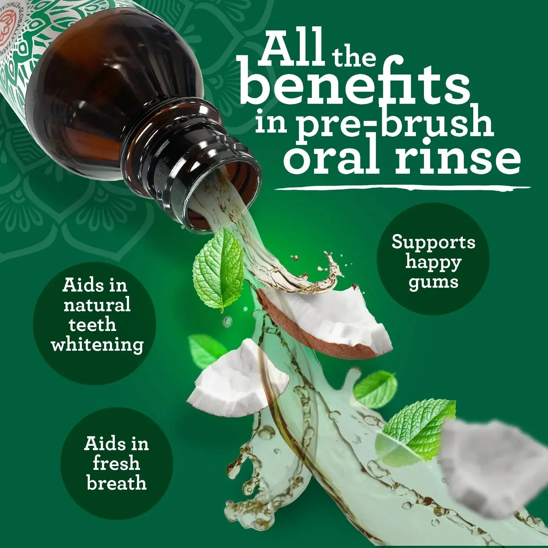 COCONUT + MINT PULLING OIL- 8 OZ. (30/Case)