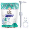 Mouthwash Dispenser Pump and Cup Holder for 16oz & 1L - Professional