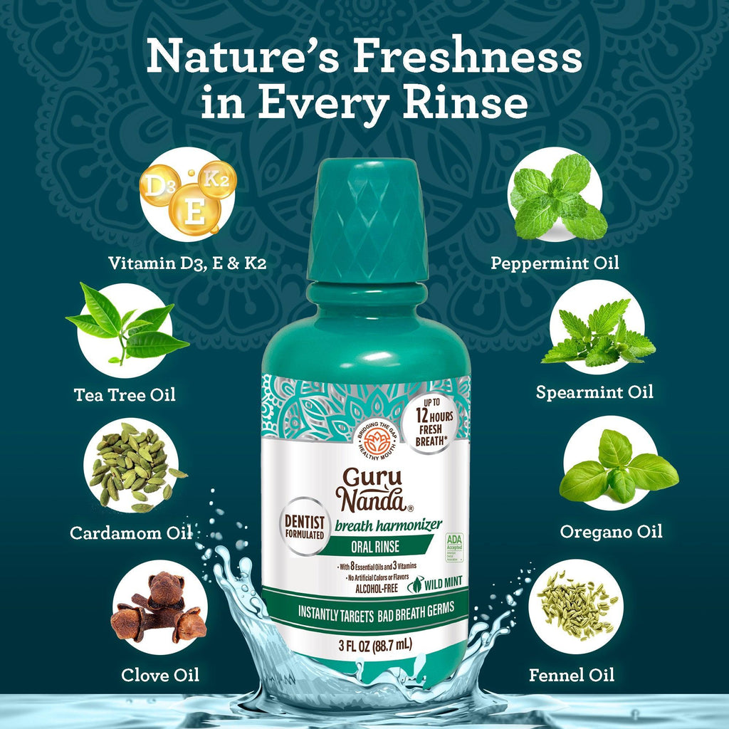 Breath Harmonizer Oral Rinse - 3 oz (24 Pack) - GuruNanda