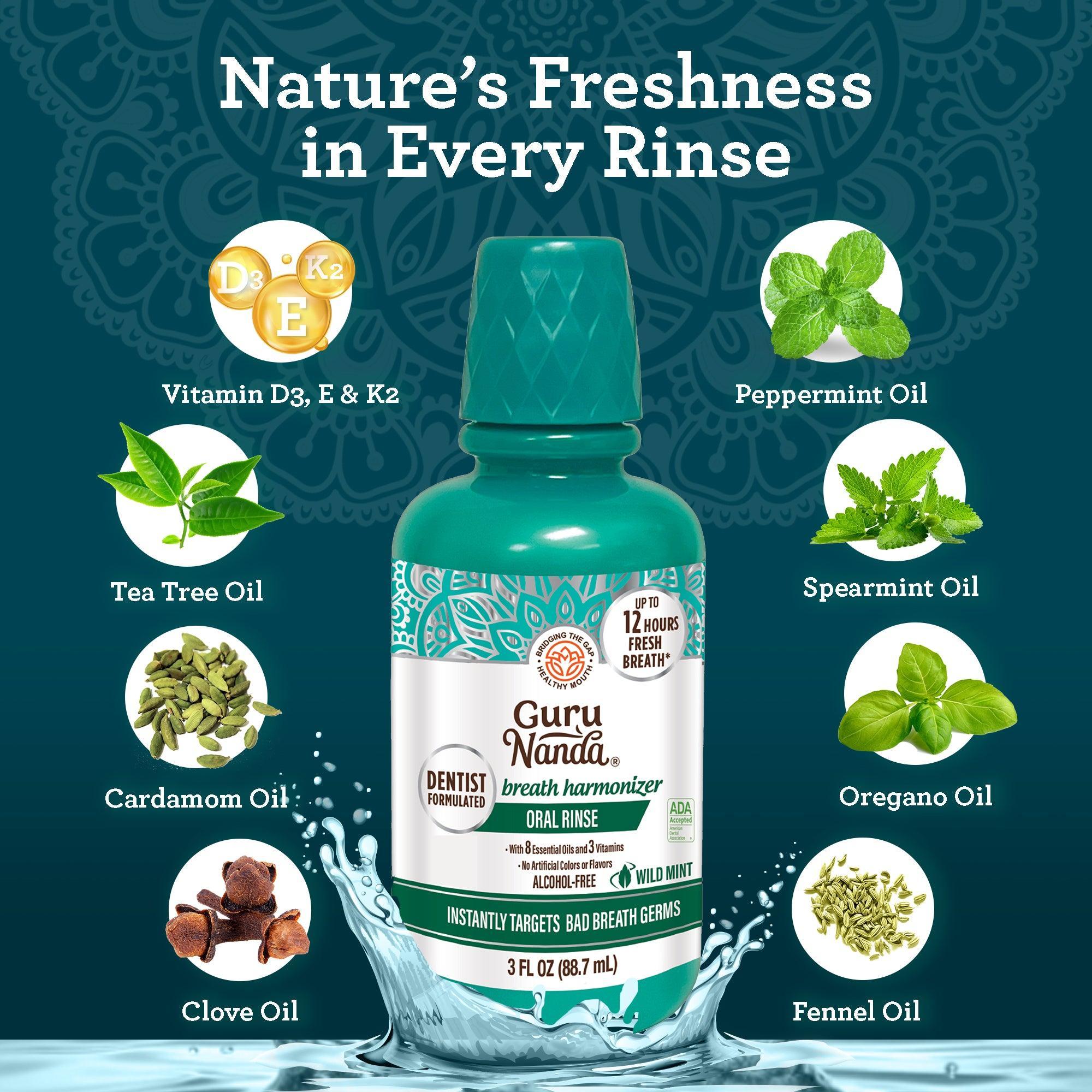 Breath Harmonizer Oral Rinse - 3 oz (24 Pack) - GuruNanda