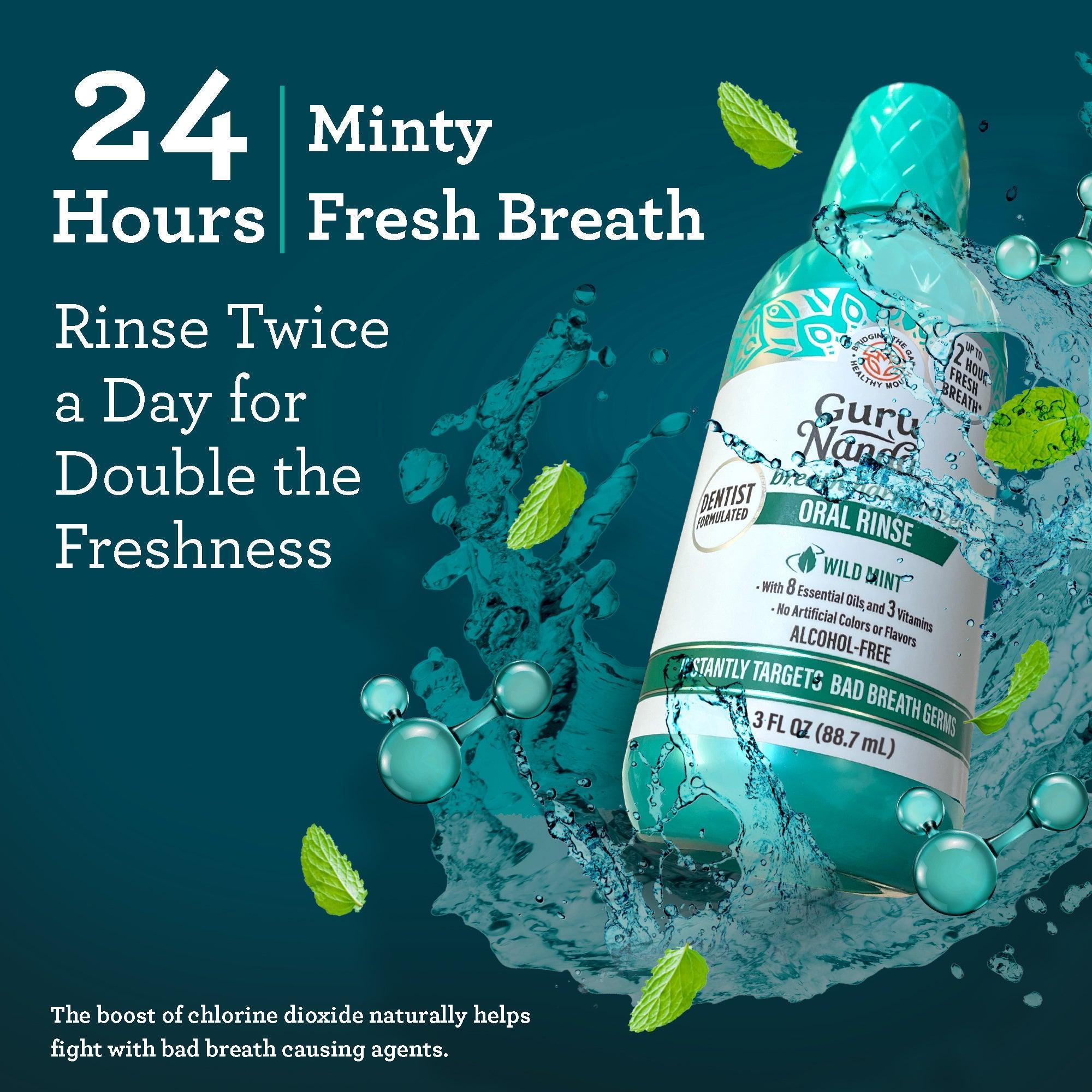 Breath Harmonizer Oral Rinse - 3 oz (24 Pack) - GuruNanda