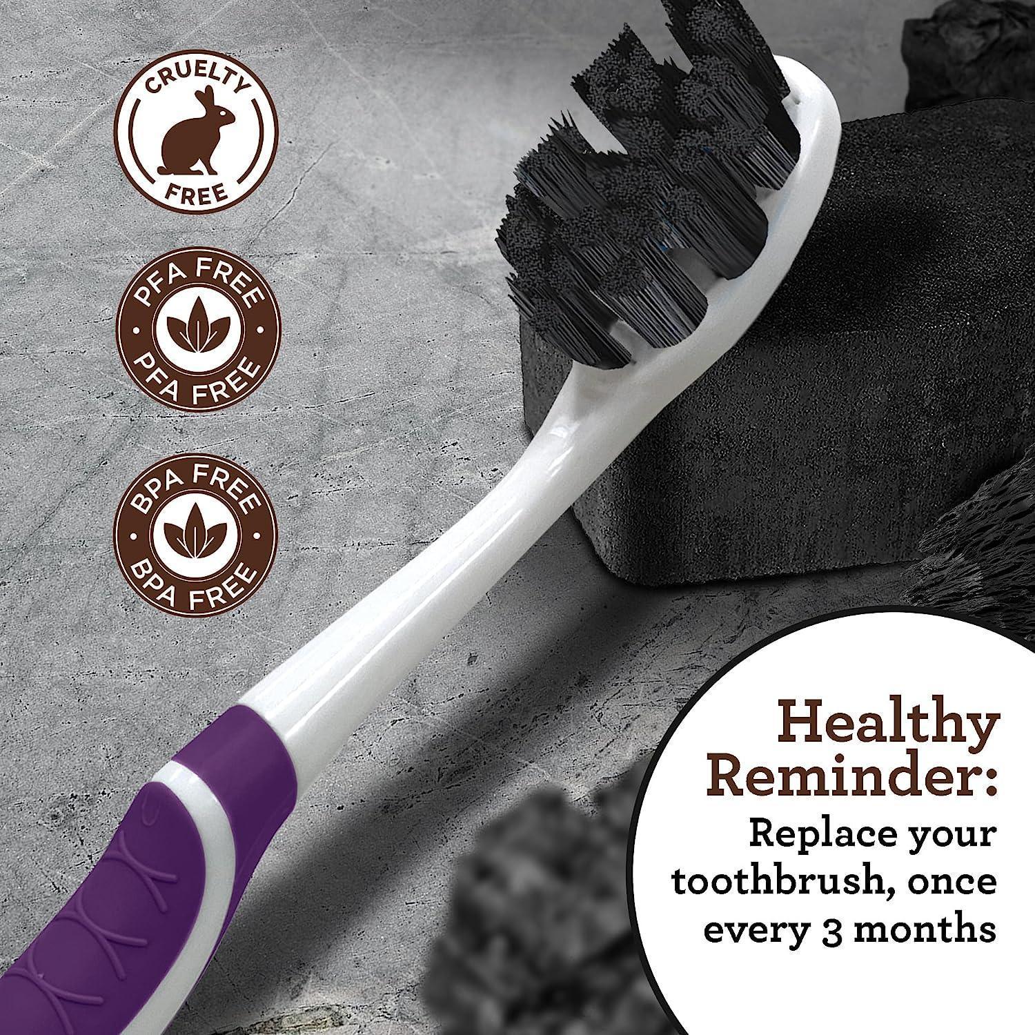 Butter On Gums Charcoal Toothbrush (1-Pack) - GuruNanda #size_1-pack