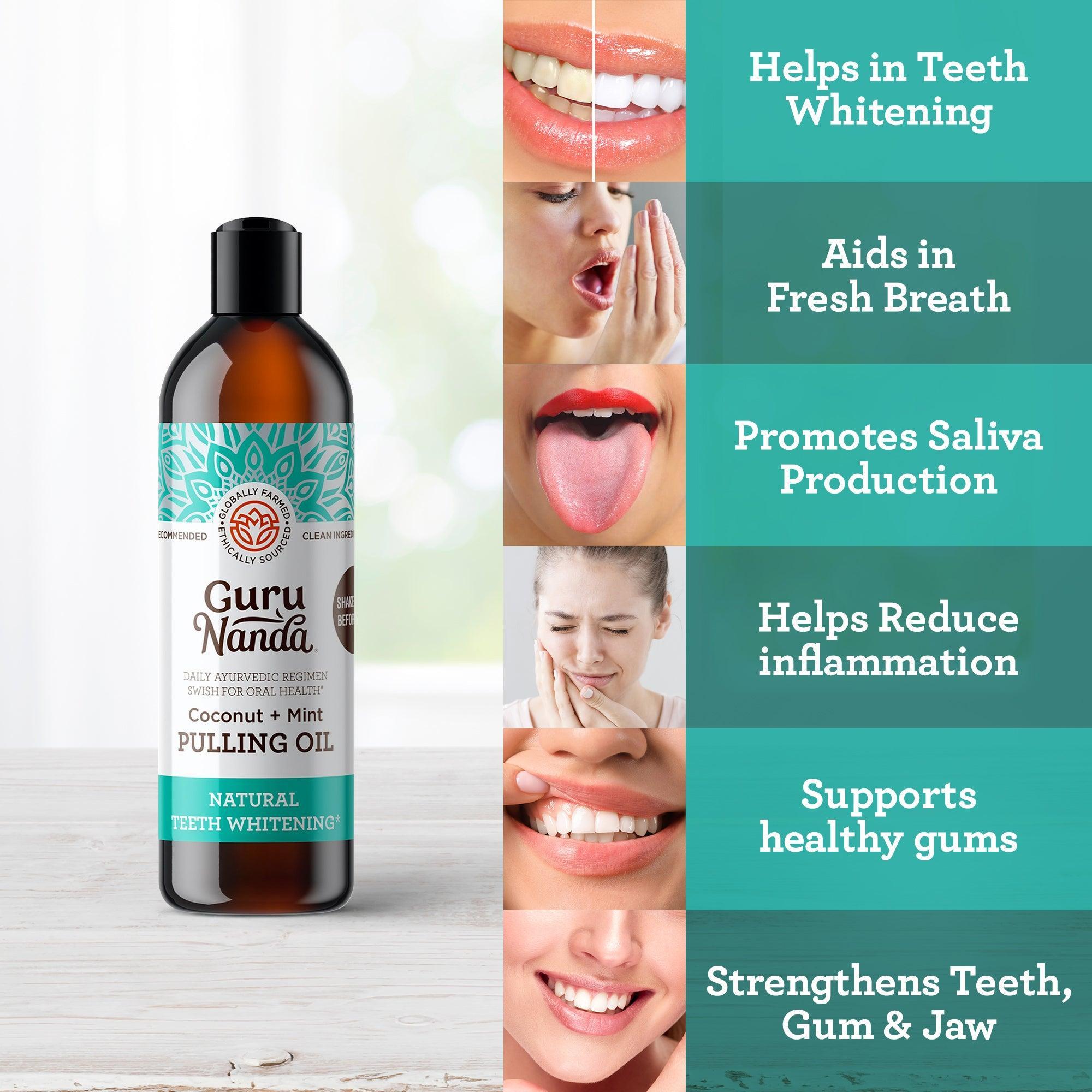 Coconut Mint Pulling Oil 8 oz (12-Pack) - GuruNanda
