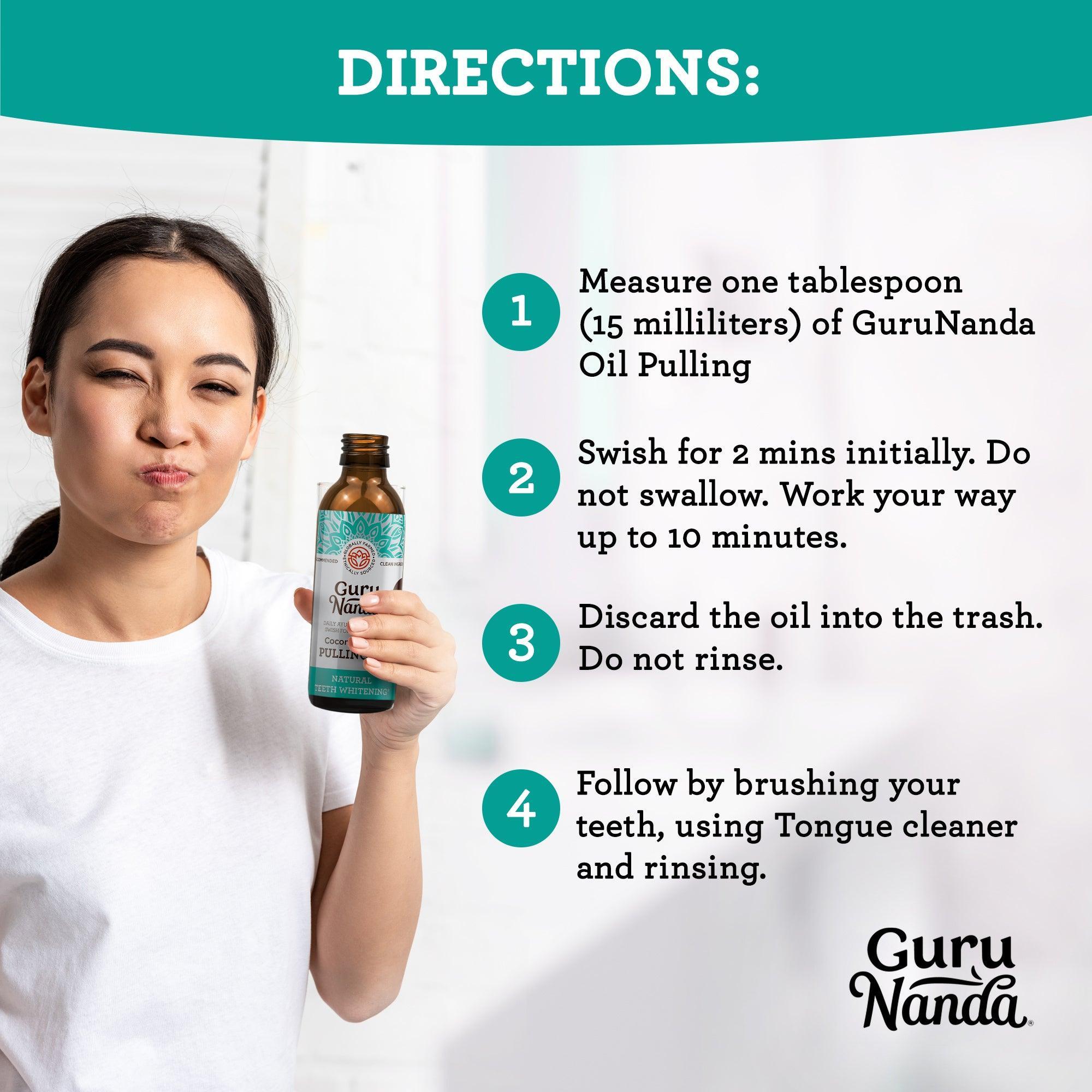 Coconut Mint Pulling Oil 8 oz (12-Pack) - GuruNanda