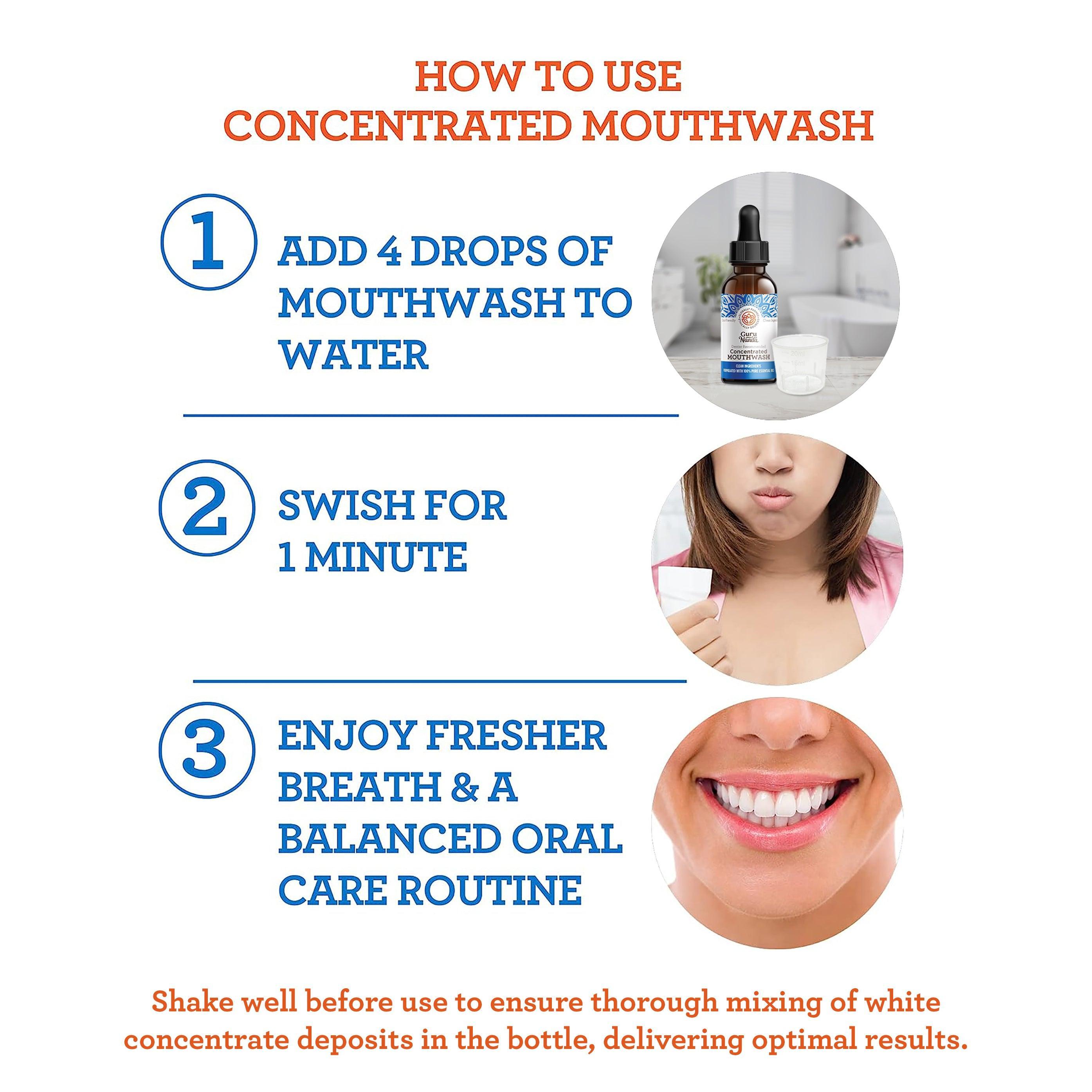 GuruNanda Concentrated Mouthwash (12-Pack) - GuruNanda