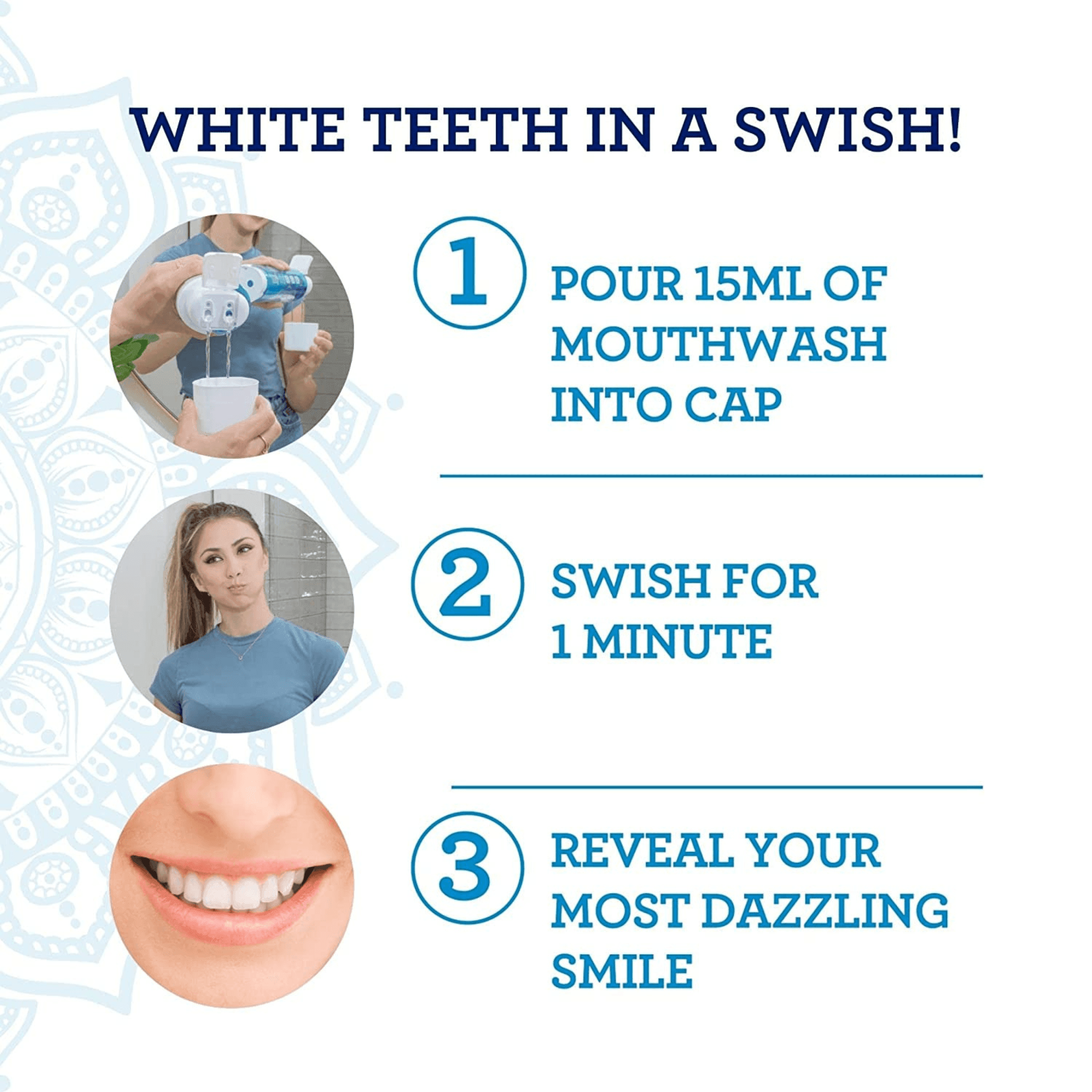 GuruNanda Dual Chamber Oxyburst Whitening Mouthwash (12-Pack) - GuruNanda
