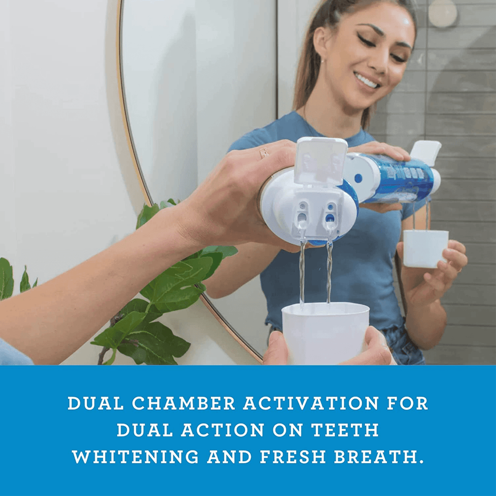 GuruNanda Dual Chamber Oxyburst Whitening Mouthwash (12-Pack) - GuruNanda